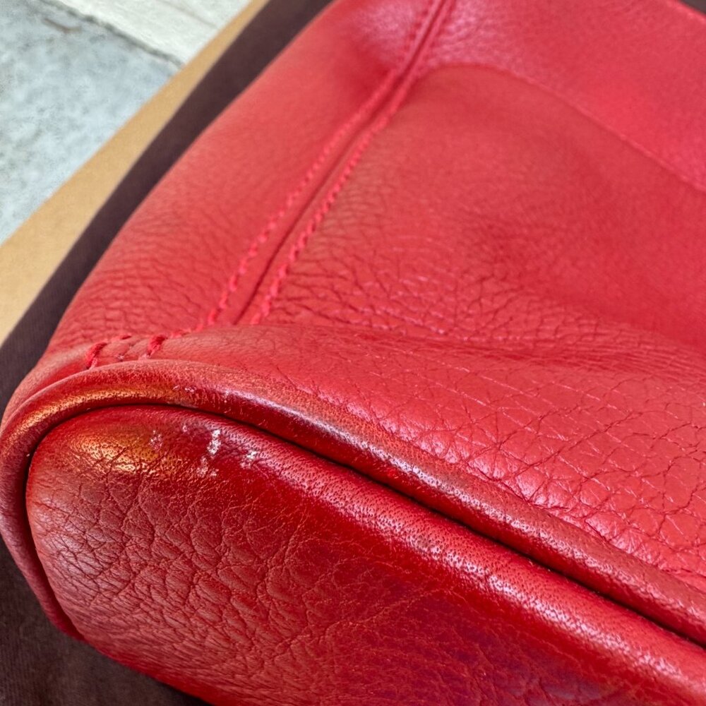 Auth Vintage Tomato Red Costa Rica Coach 4924 Sonoma Pocket Zip Leather Bag - Picture 13 of 15